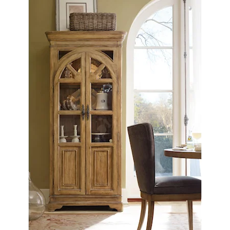 Casual Cathedral Window Display Cabinet